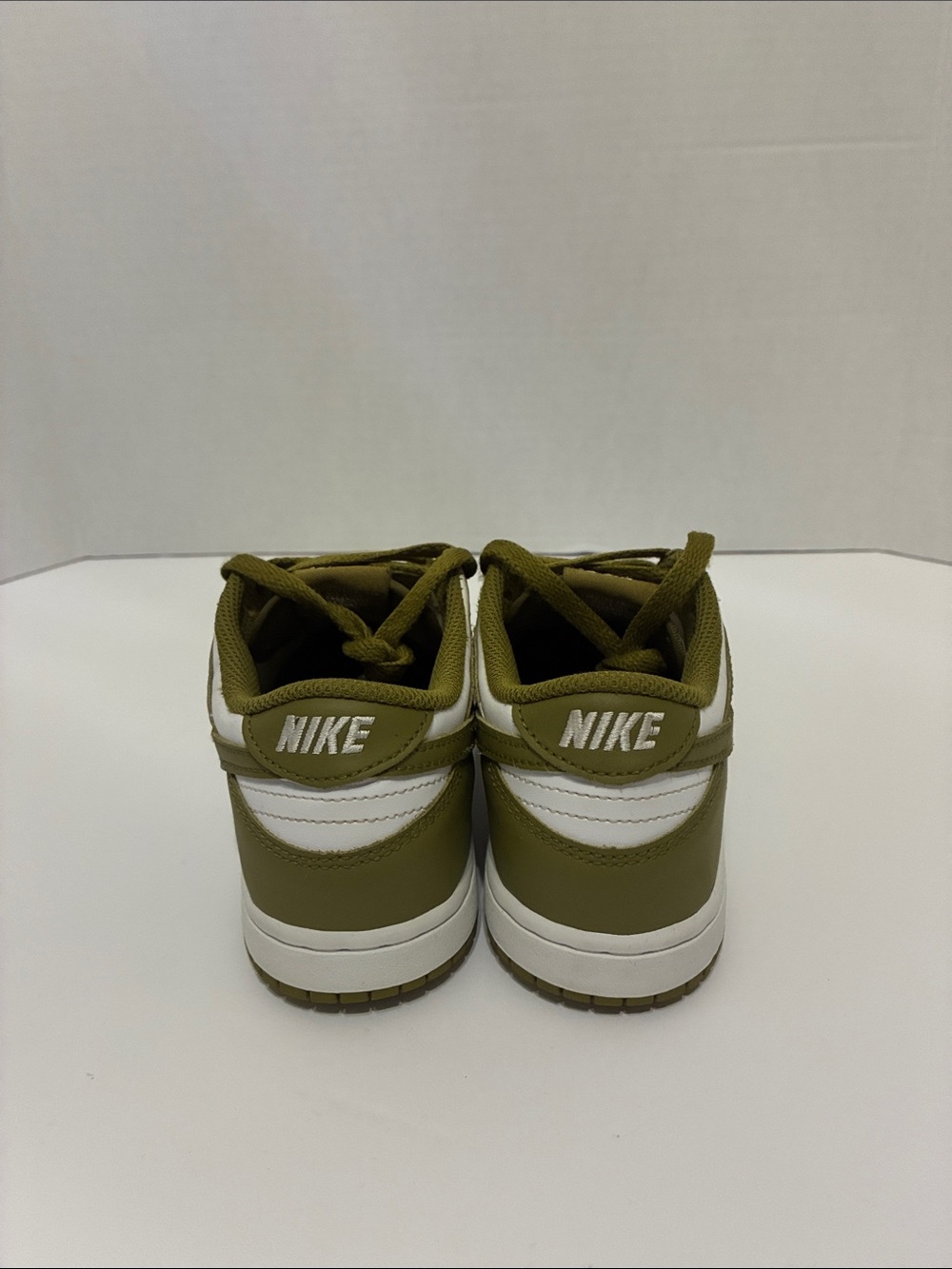 Nike Kids Olive and White Low-Top Sneakers - Picture 3 of 6